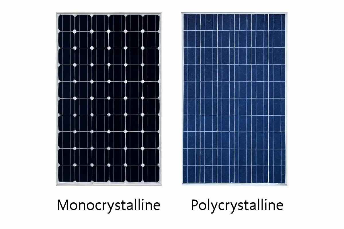 پنل مونوکریستال یا پلی کریستال؟ راهنمای نهایی انتخاب بهترین پنل خورشیدی برای شما
