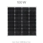 پنل خورشیدی 100 وات مونو کریستال